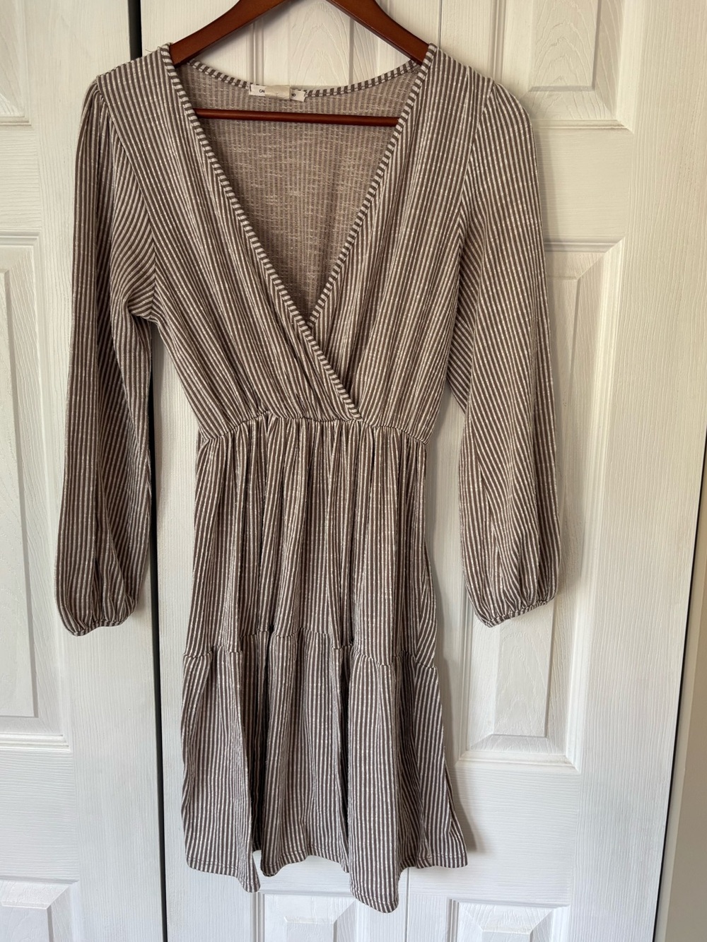 Caution to the Wind Striped Mini Dress Size Medium